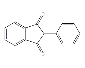 2-苯基-1,3-茚滿(mǎn)二酮結(jié)構(gòu)式